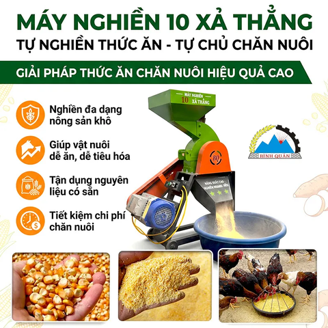 Máy Nghiền 10 Xả Thẳng