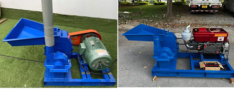 Máy nghiền thức ăn chăn nuôi B20 lắp đầu nổ D30