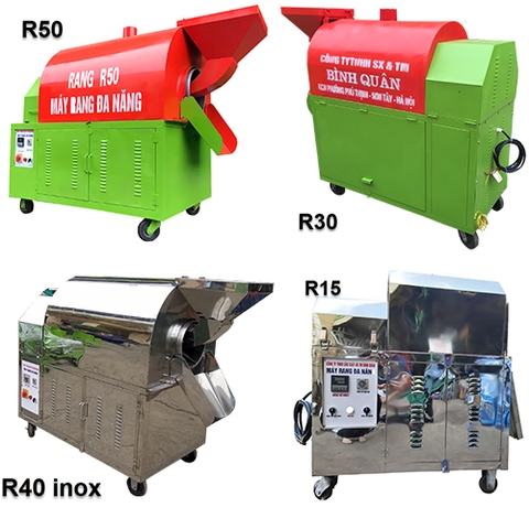Tổng hợp máy rang hạt ngũ cốc đa năng