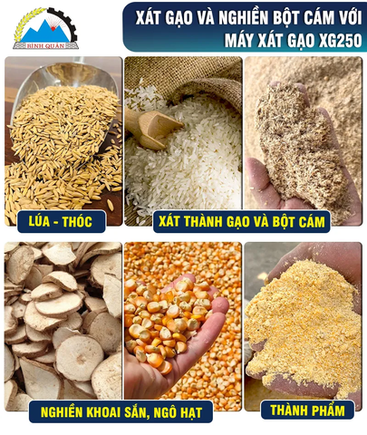 Máy Xát Gạo XG250