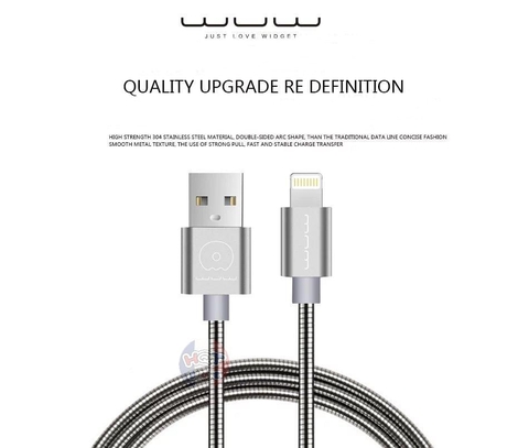 Cáp sạc Metal WUW Lighting/MicroUSB chính hãng