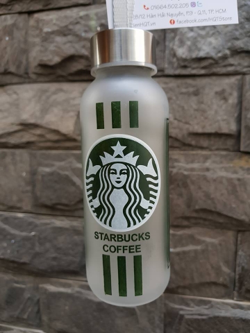 Bình đựng nước thủy tinh Starbucks