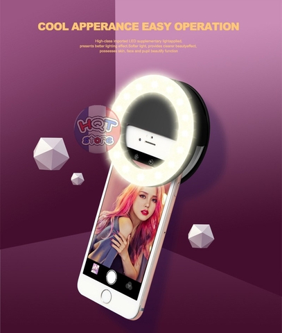 Đèn led chụp hình Selfie RK-14 Ring 360 độ