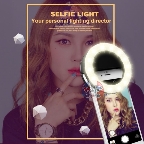 Đèn led chụp hình Selfie RK-14 Ring 360 độ