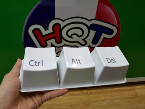 Bộ 3 ly nhựa hình phím CTRL - ALT - DEL