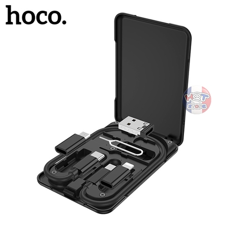 Bộ đầu chuyển đổi cáp đa năng Hoco U86 Type C Lightning Micro USB-A