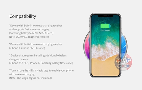 Đế sạc nhanh không dây Nillkin Fancy cho Iphone X