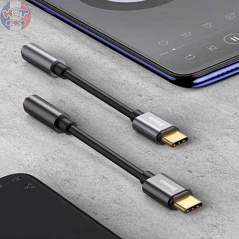 Jack chuyển đổi Type C sang cổng 3.5mm Adapter Baseus L54 chính hãng