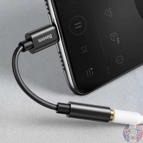 Jack chuyển đổi Type C sang cổng 3.5mm Adapter Baseus L54 chính hãng