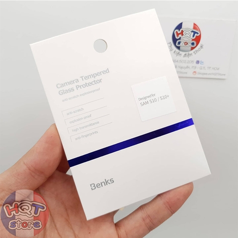 Kính cường lực Camera Flash Benks chính hãng cho Samsung S10 Plus / S10