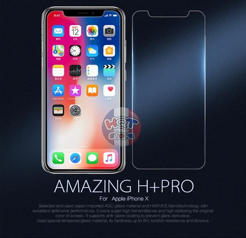 Miếng dán cường lực Nillkin Amazing H+ Pro cho Iphone X chính hãng