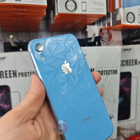 Miếng dán mặt lưng 3D vân kim cương cho Iphone XS Max / XR