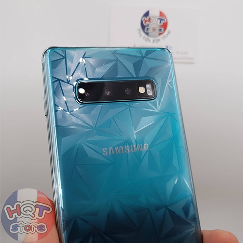 Miếng dán mặt lưng 3D vân kim cương cho Samsung S10 Plus / S10 / S10E