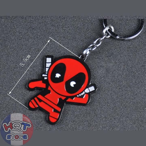 Móc khóa Deadpool chibi kim loại 5.5 cm
