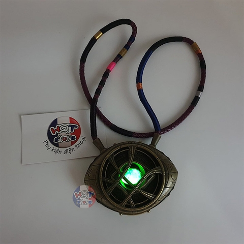 Mô hình dây chuyền Dr Strange Eye Of Agamotto tỉ lệ 1:1 kim loại LED