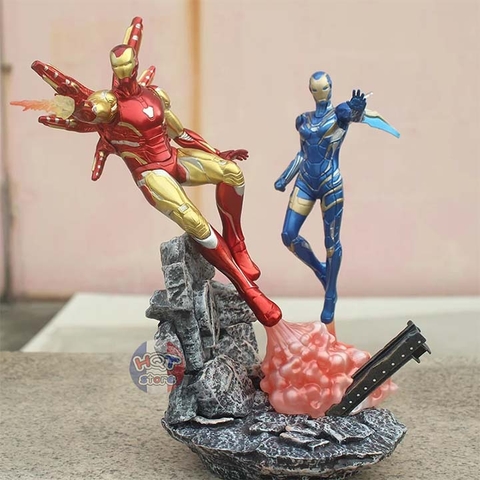 Mô hình iRon Man Mark 85 and Recuse Endgame Figure tỉ lệ 1/10