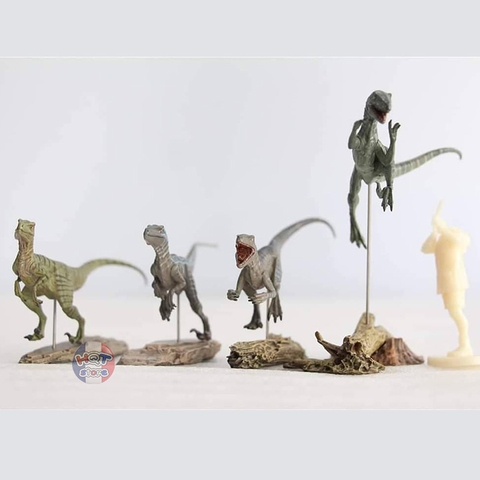Mô hình khủng long Velociraptor Nanmu tỉ lệ 1/35 chính hãng (4 con)