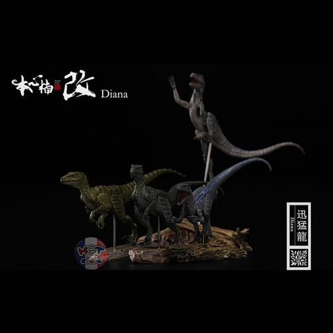 Mô hình khủng long Velociraptor Nanmu tỉ lệ 1/35 chính hãng (4 con)