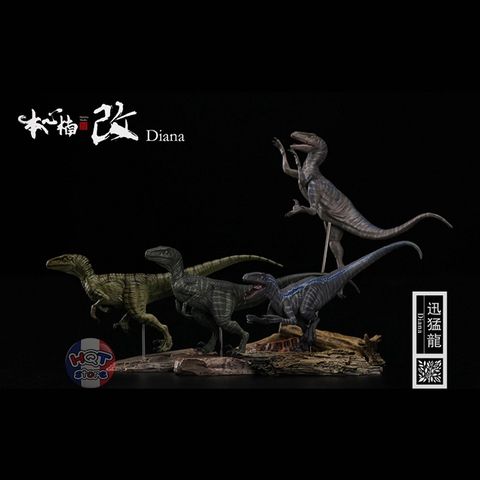 Mô hình khủng long Velociraptor Nanmu tỉ lệ 1/35 chính hãng (4 con)