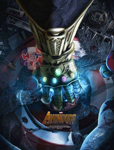 Móc khóa Găng Tay Vô Cực Thanos Infinity War Infinity Gauntlet 6.5 cm