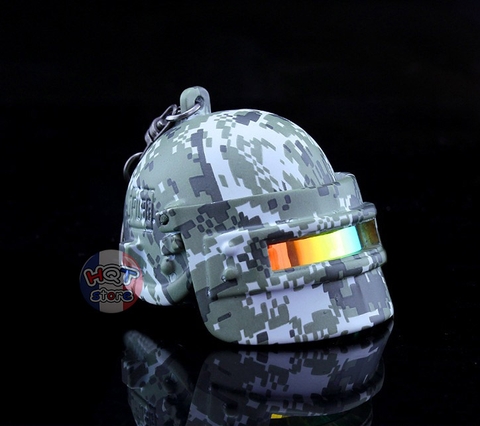 Móc khóa nón PUBG cấp 3 bản Camo Edition 6 cm