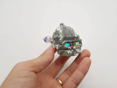 Móc khóa nón PUBG cấp 3 bản Camo Edition 6 cm