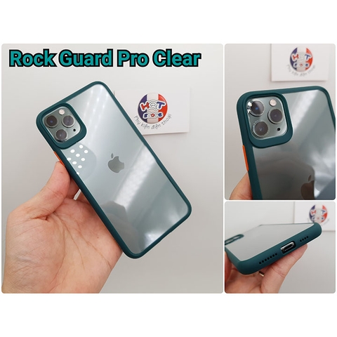 Ốp lưng chống sốc Rock Guard Pro Clear cho IPhone 11 Pro Max / 11 Pro