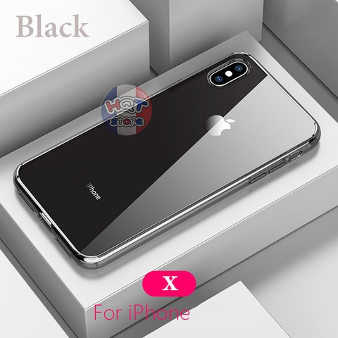 Ốp lưng chống shock trong suốt viền dẻo Likgus Iphone XS Max / XS / X