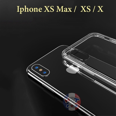Ốp lưng chống shock trong suốt viền dẻo Likgus cho Iphone XS Max / XS / X