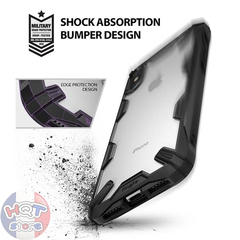 Ốp lưng chống sốc Ringke Fusion X cho IPhone XS Max/XS/X chính hãng - Hàng nhập khẩu
