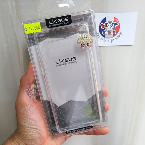 Ốp lưng chống sốc trong suốt viền dẻo Likgus Zero cho Note 8