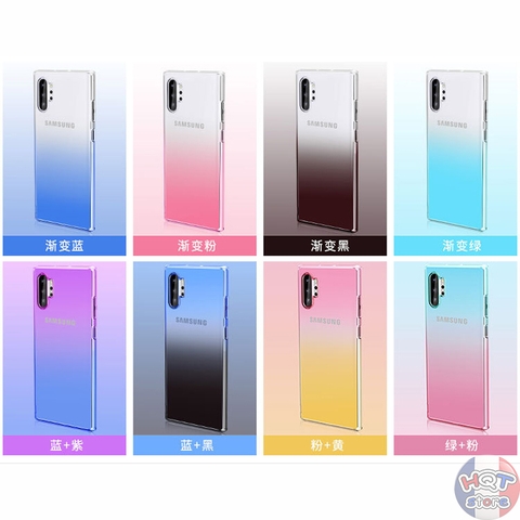 Ốp lưng dẻo trong suốt 7 màu Gradient Samsung Note 10 Plus / Note 10