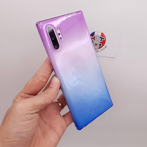 Ốp lưng dẻo trong suốt 7 màu Gradient Samsung Note 10 Plus / Note 10