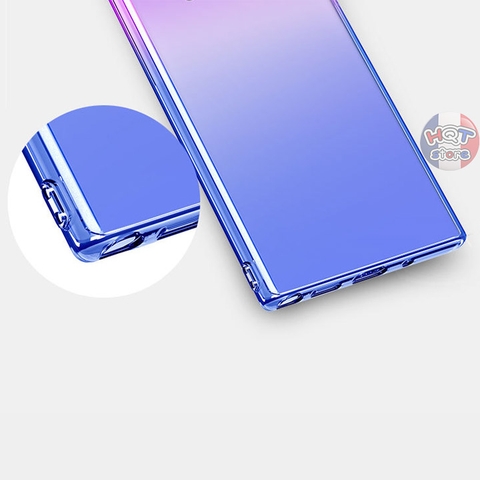 Ốp lưng dẻo trong suốt 7 màu Gradient Samsung Note 10 Plus / Note 10