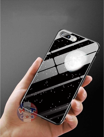 Ốp lưng kính 9H Batman cho Iphone 7 Plus / 8 Plus