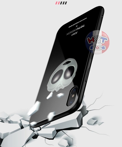 Ốp lưng Kính 9H Hình Animoji Totu cho IPhone X