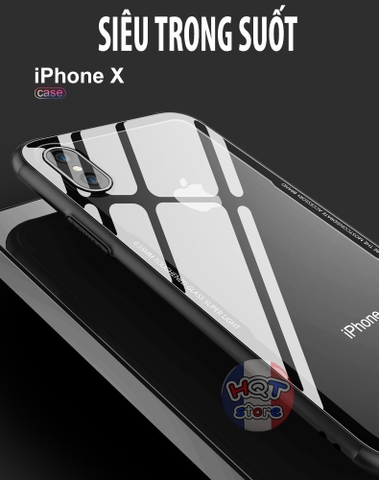 Ốp lưng kính 9H Likgus cho Iphone X Chính Hãng