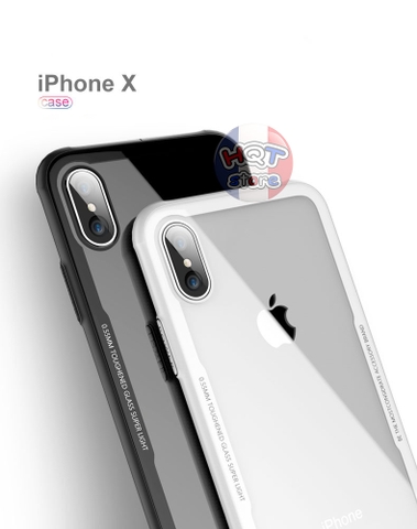 Ốp lưng kính 9H Likgus cho Iphone X Chính Hãng