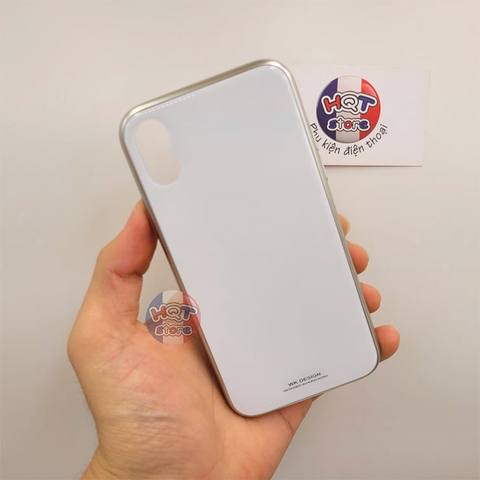 Ốp lưng kính cường lực Glass 9H WK Design cho IPhone X
