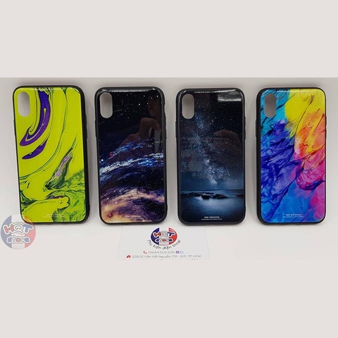 Ốp lưng kính cường lực Glass 9H WK Design cho IPhone X