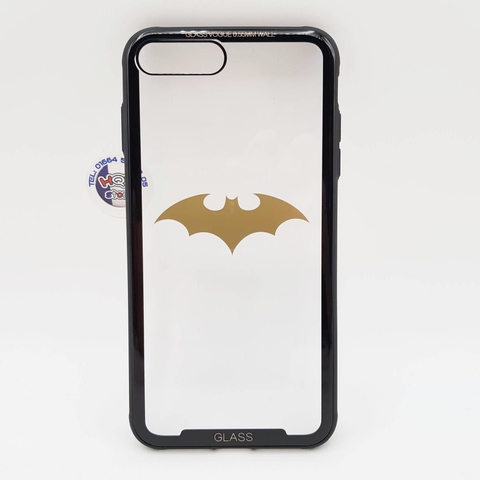Ốp lưng kính trong 9H Batman Captain America Iphone X 7 Plus 8 Plus