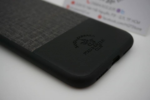 Ốp lưng vải da Polo & Racquet cho Iphone XS Max 6.5 Inch