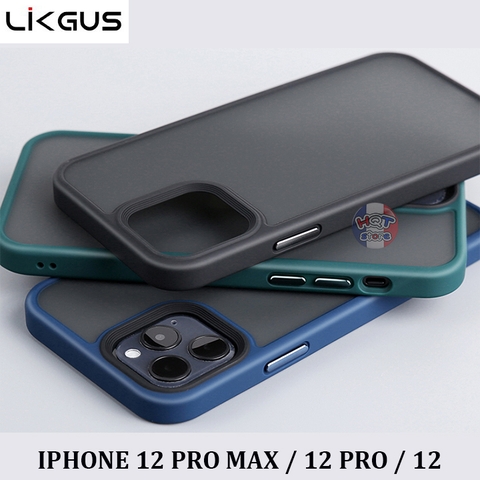 Ốp lưng nhám mờ Likgus Matte 3 cho IPhone 12 Pro Max / 12 Pro / 12
