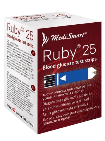 Que thử đường huyết MediSmart Ruby