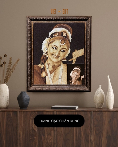 TRANH GẠO CHÂN DUNG – MÓN QUÀ ĐỘC NHẤT VÔ NHỊ