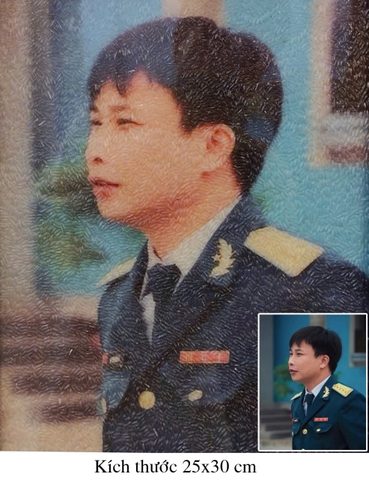 Tranh Gạo Màu Chân Dung 12
