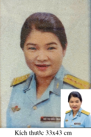 Tranh Gạo Màu Chân Dung 22
