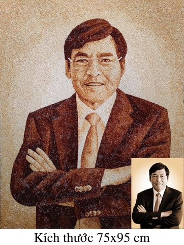 Tranh Gạo Màu Chân Dung 25