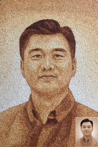 Tranh Gạo Rang Chân Dung 2025 11