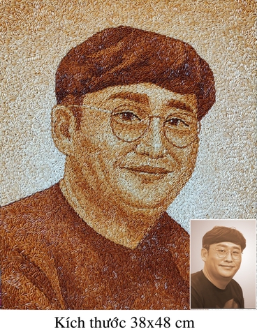 Tranh Gạo Rang Chân Dung 2025 24